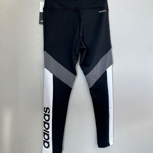 Adidas Black & White Color Block Leggings